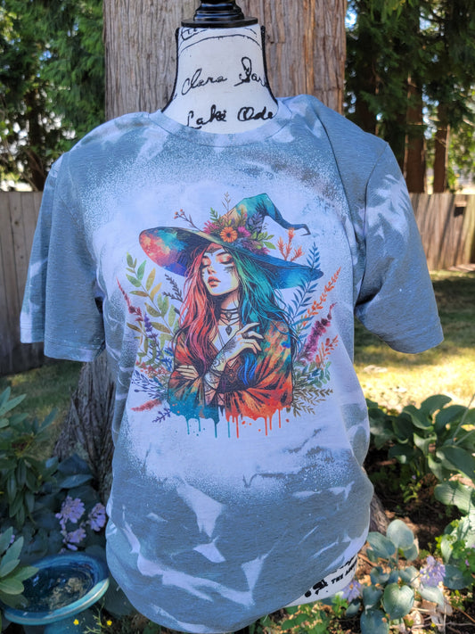 Colorful Harvest Witch T-Shirt