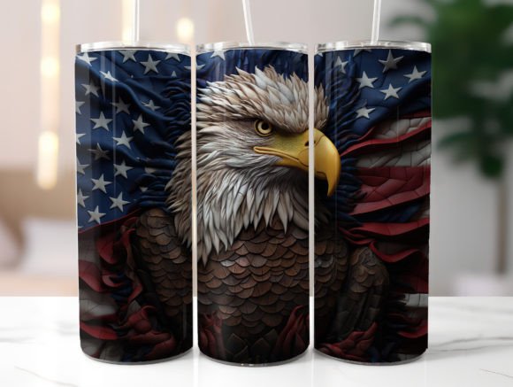 American Flag Eagle Tumbler