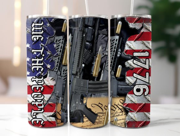 American Flag We The People Tumbler