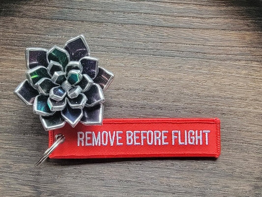 Remove Before Flight Keychain